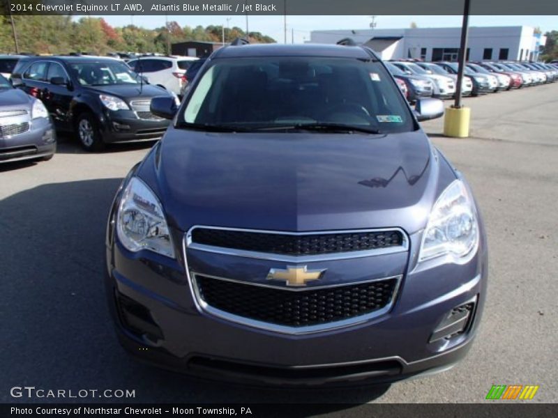 Atlantis Blue Metallic / Jet Black 2014 Chevrolet Equinox LT AWD