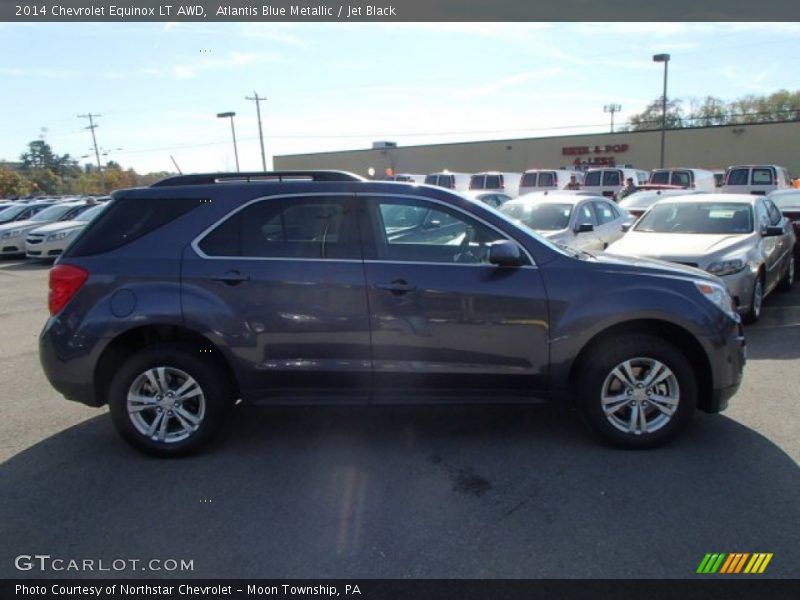 Atlantis Blue Metallic / Jet Black 2014 Chevrolet Equinox LT AWD