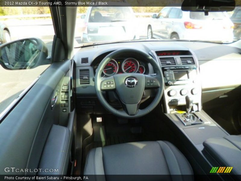 Stormy Blue Mica / Black 2012 Mazda CX-9 Touring AWD