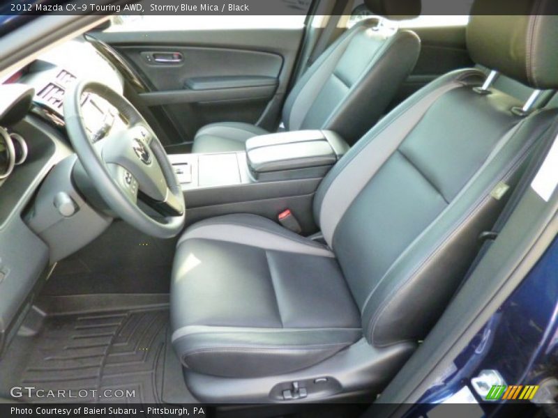 Stormy Blue Mica / Black 2012 Mazda CX-9 Touring AWD