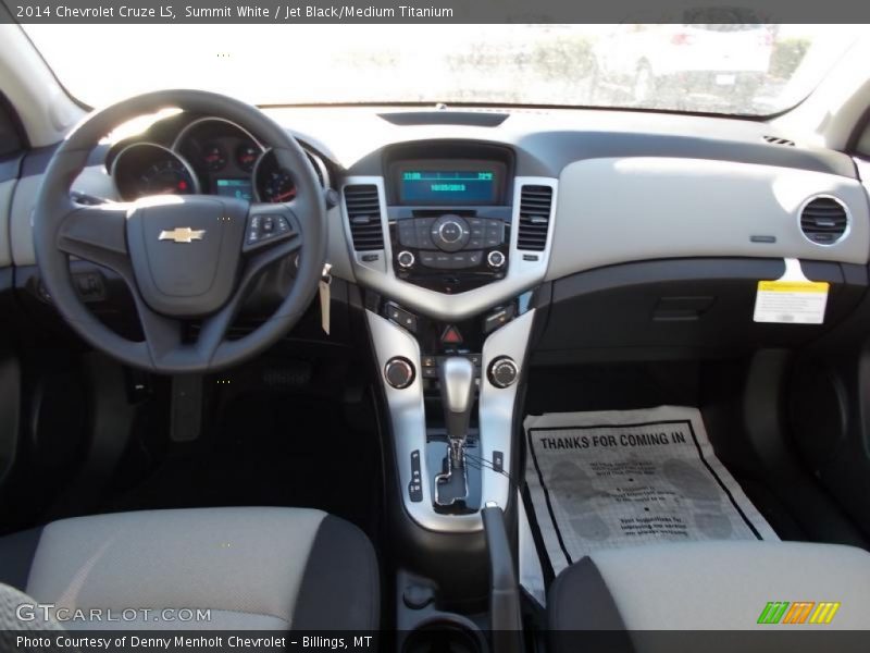 Summit White / Jet Black/Medium Titanium 2014 Chevrolet Cruze LS