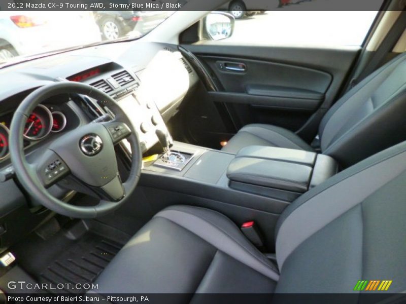 Stormy Blue Mica / Black 2012 Mazda CX-9 Touring AWD