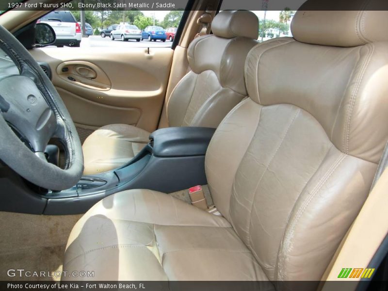 Ebony Black Satin Metallic / Saddle 1997 Ford Taurus SHO
