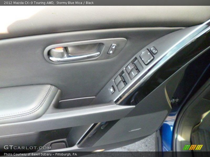 Stormy Blue Mica / Black 2012 Mazda CX-9 Touring AWD
