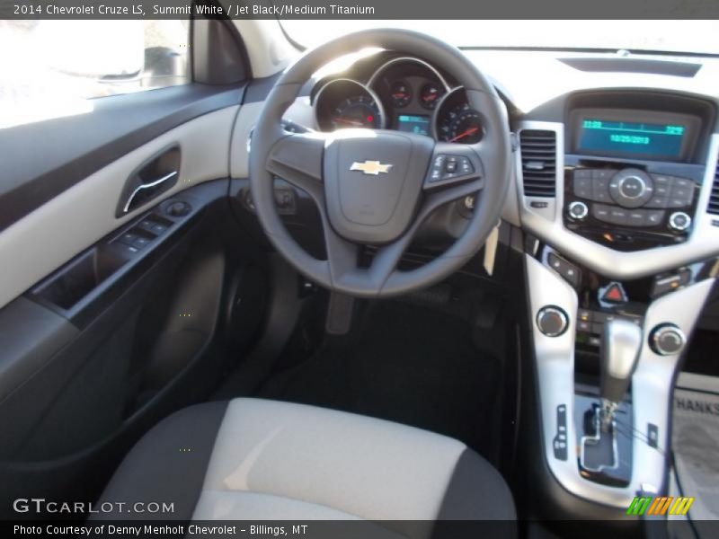 Summit White / Jet Black/Medium Titanium 2014 Chevrolet Cruze LS