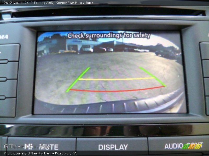 Stormy Blue Mica / Black 2012 Mazda CX-9 Touring AWD