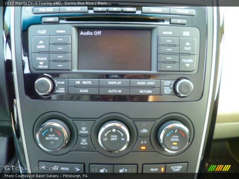 Stormy Blue Mica / Black 2012 Mazda CX-9 Touring AWD