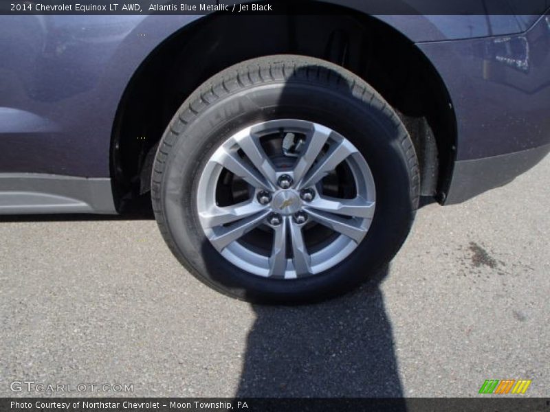Atlantis Blue Metallic / Jet Black 2014 Chevrolet Equinox LT AWD