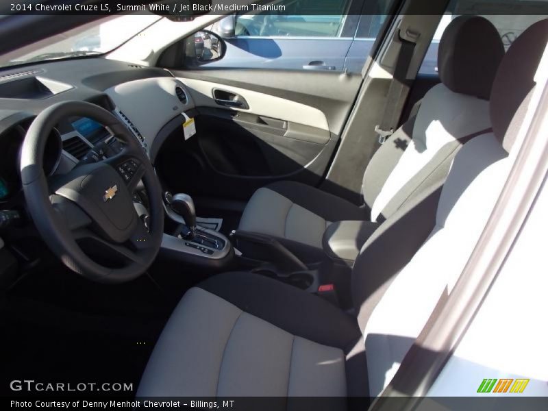 Summit White / Jet Black/Medium Titanium 2014 Chevrolet Cruze LS