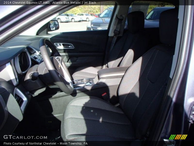 Atlantis Blue Metallic / Jet Black 2014 Chevrolet Equinox LT AWD