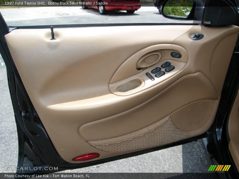 Ebony Black Satin Metallic / Saddle 1997 Ford Taurus SHO