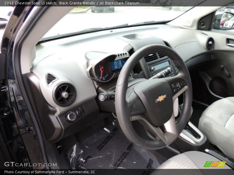Jet Black/Dark Titanium Interior - 2013 Sonic LS Hatch 