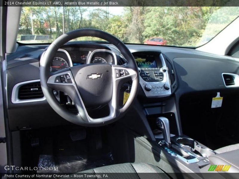 Atlantis Blue Metallic / Jet Black 2014 Chevrolet Equinox LT AWD