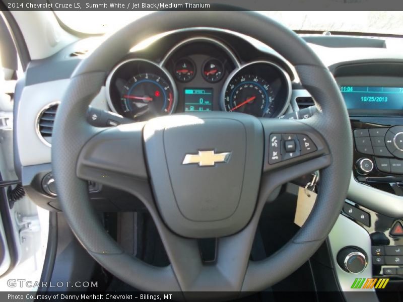 Summit White / Jet Black/Medium Titanium 2014 Chevrolet Cruze LS