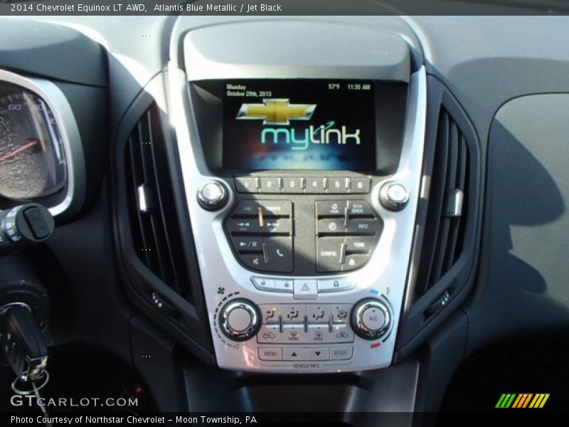 Atlantis Blue Metallic / Jet Black 2014 Chevrolet Equinox LT AWD