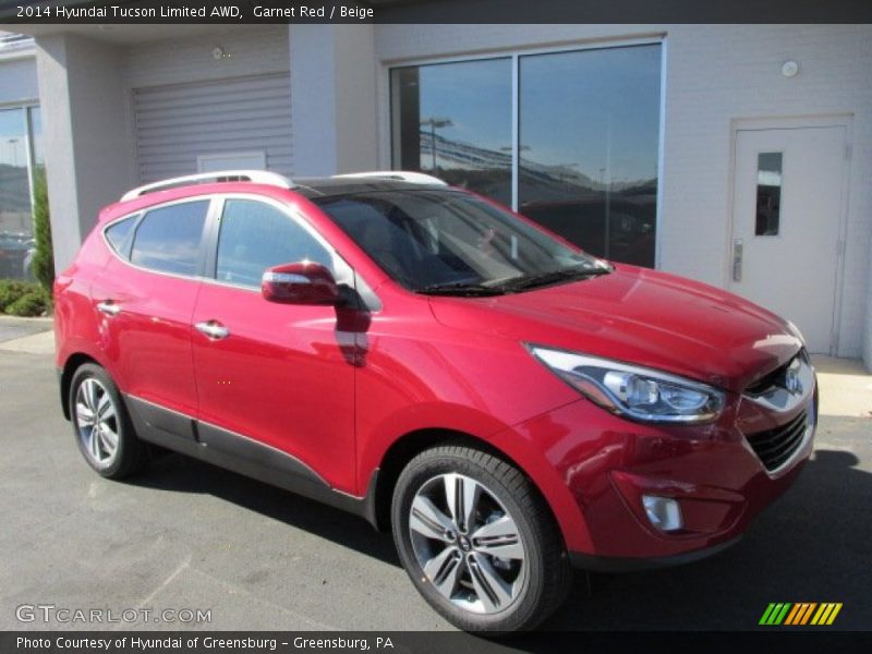 Front 3/4 View of 2014 Tucson Limited AWD