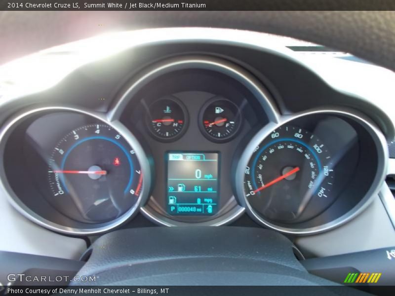Summit White / Jet Black/Medium Titanium 2014 Chevrolet Cruze LS