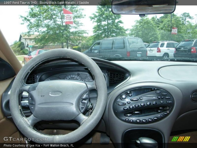 Ebony Black Satin Metallic / Saddle 1997 Ford Taurus SHO