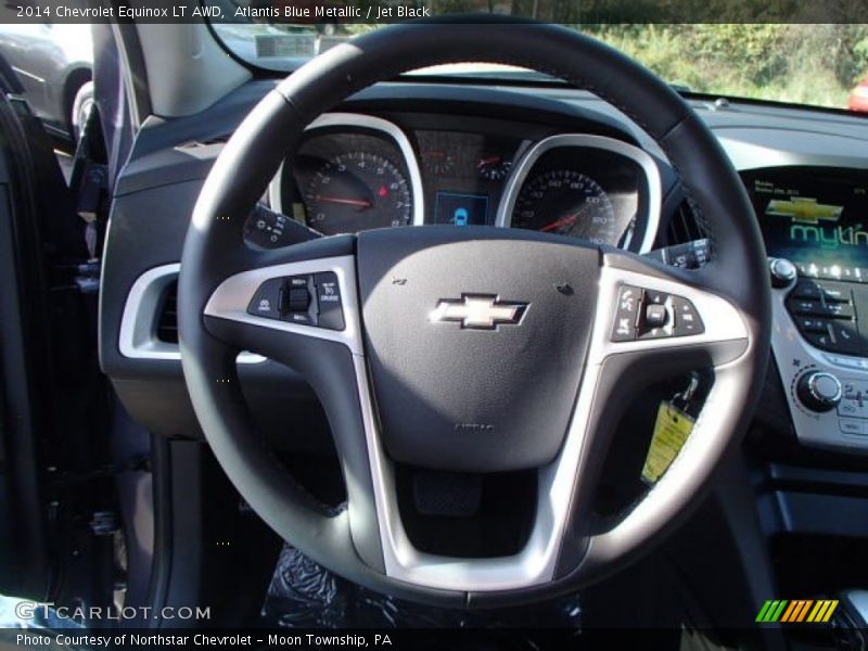 Atlantis Blue Metallic / Jet Black 2014 Chevrolet Equinox LT AWD