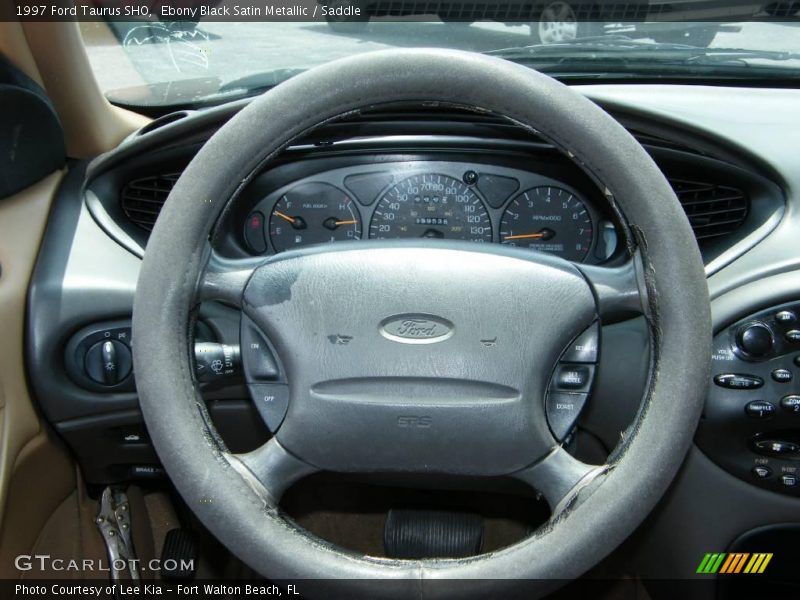 Ebony Black Satin Metallic / Saddle 1997 Ford Taurus SHO