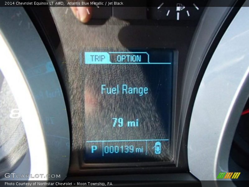 Atlantis Blue Metallic / Jet Black 2014 Chevrolet Equinox LT AWD