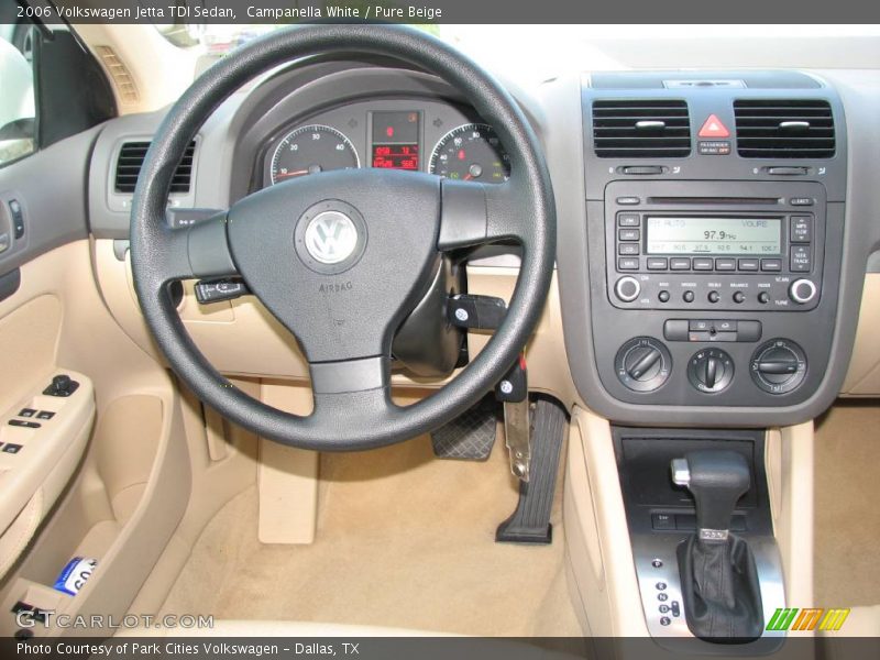 Campanella White / Pure Beige 2006 Volkswagen Jetta TDI Sedan