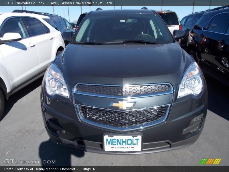 Ashen Gray Metallic / Jet Black 2014 Chevrolet Equinox LT AWD