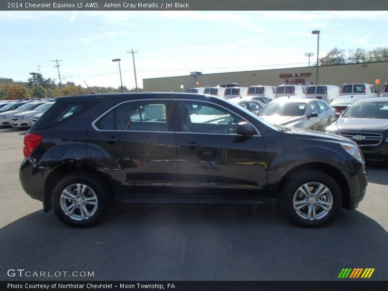 Ashen Gray Metallic / Jet Black 2014 Chevrolet Equinox LS AWD