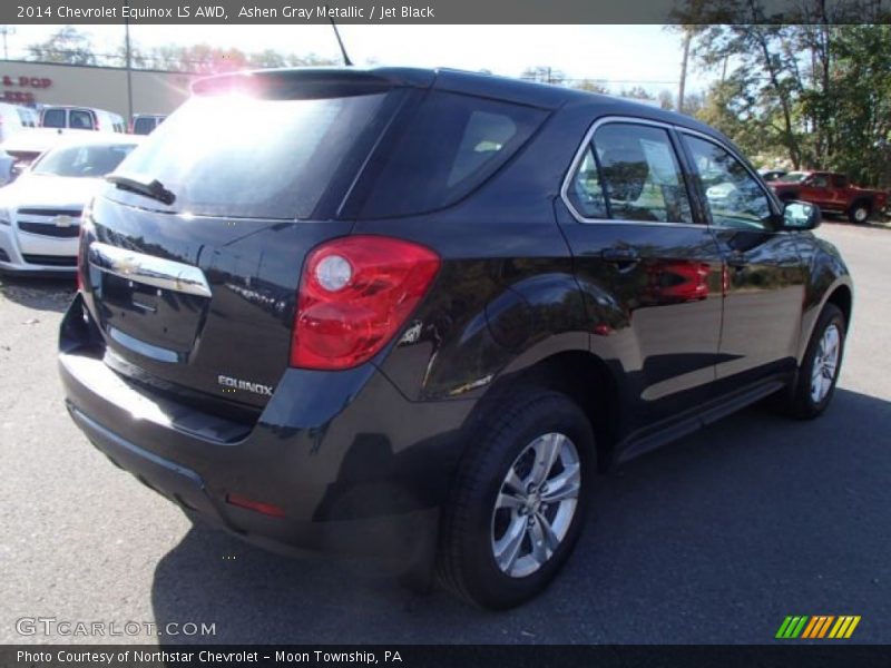 Ashen Gray Metallic / Jet Black 2014 Chevrolet Equinox LS AWD