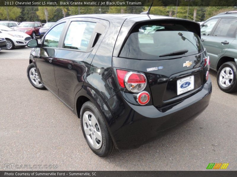 Black Granite Metallic / Jet Black/Dark Titanium 2013 Chevrolet Sonic LS Hatch