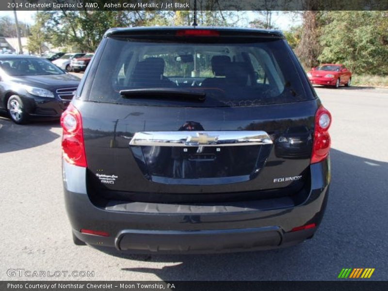 Ashen Gray Metallic / Jet Black 2014 Chevrolet Equinox LS AWD