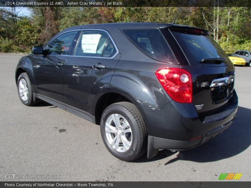 Ashen Gray Metallic / Jet Black 2014 Chevrolet Equinox LS AWD