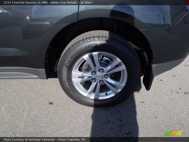 Ashen Gray Metallic / Jet Black 2014 Chevrolet Equinox LS AWD