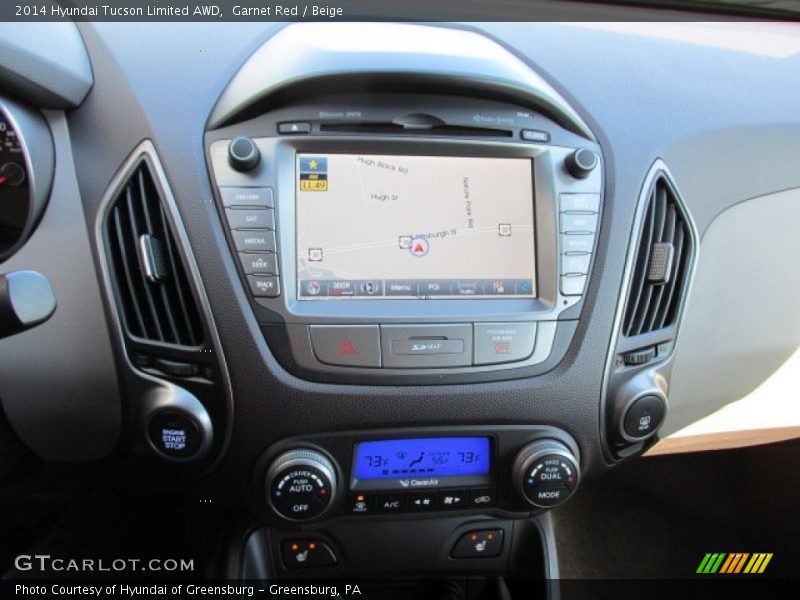 Navigation of 2014 Tucson Limited AWD