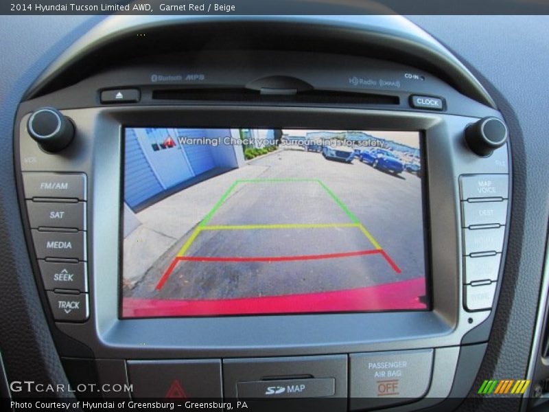 Garnet Red / Beige 2014 Hyundai Tucson Limited AWD