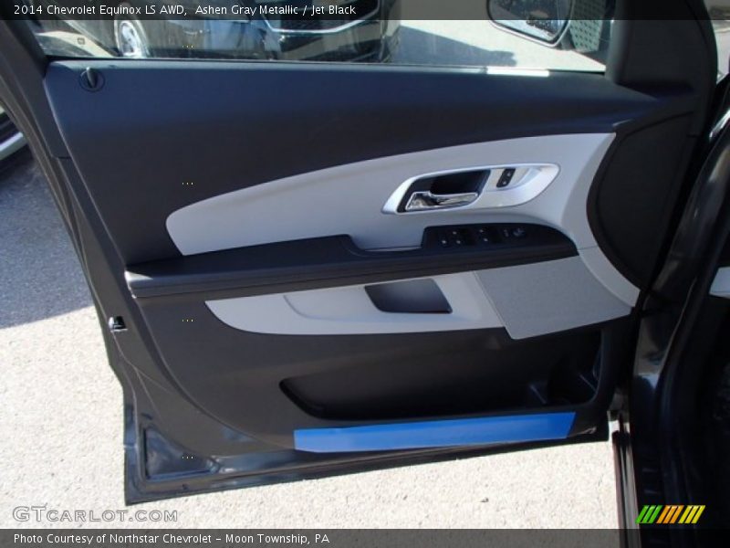 Ashen Gray Metallic / Jet Black 2014 Chevrolet Equinox LS AWD