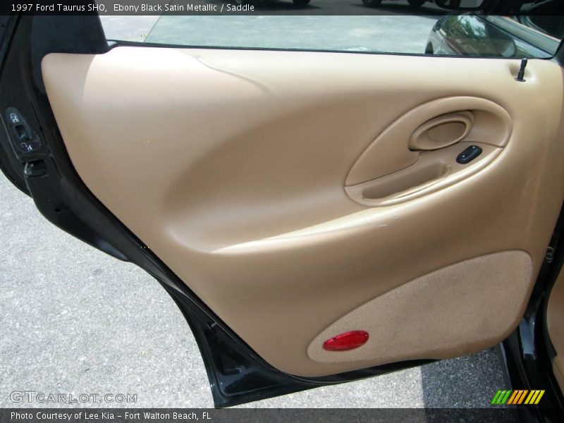 Ebony Black Satin Metallic / Saddle 1997 Ford Taurus SHO