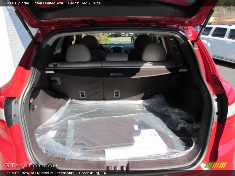  2014 Tucson Limited AWD Trunk