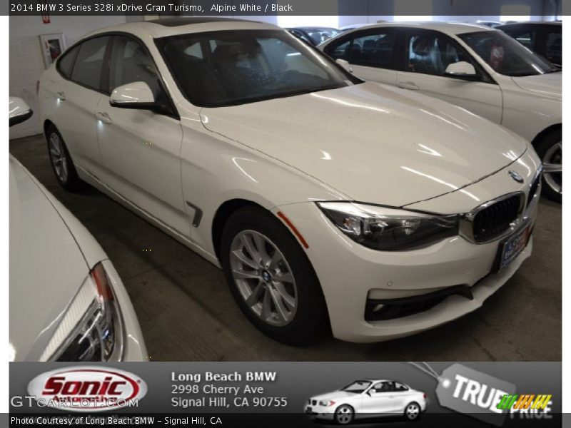 Alpine White / Black 2014 BMW 3 Series 328i xDrive Gran Turismo