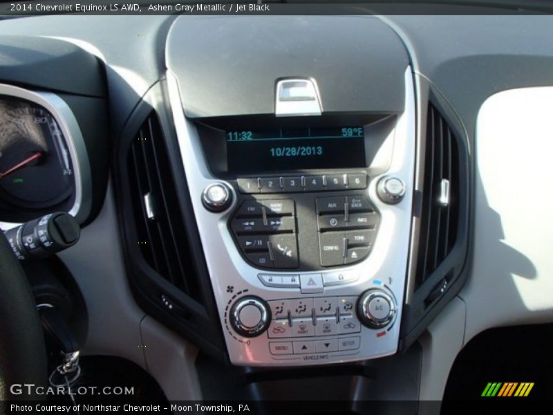 Ashen Gray Metallic / Jet Black 2014 Chevrolet Equinox LS AWD