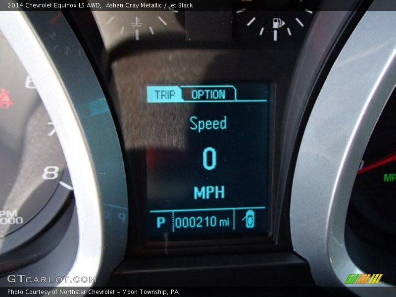 Ashen Gray Metallic / Jet Black 2014 Chevrolet Equinox LS AWD