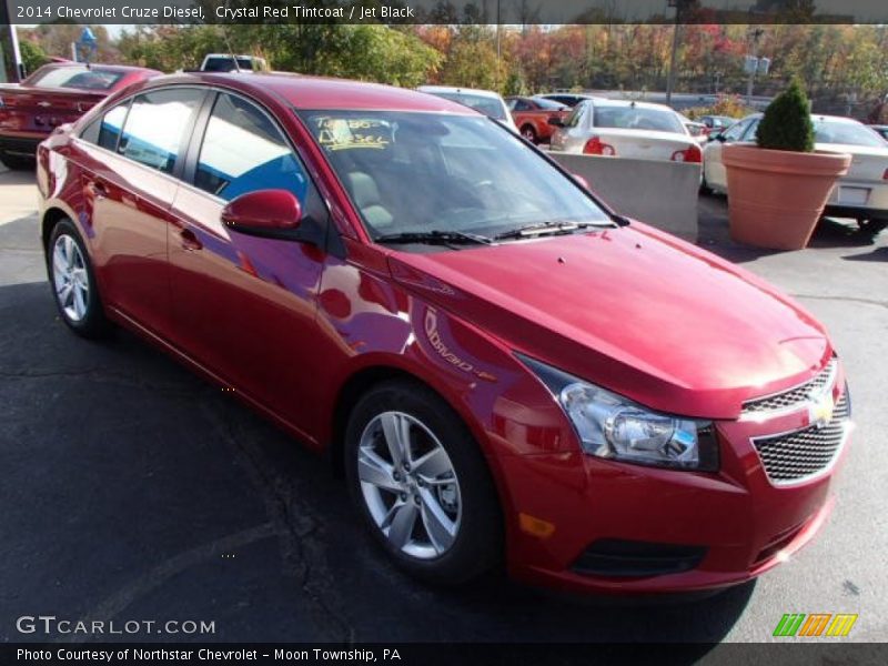 Crystal Red Tintcoat / Jet Black 2014 Chevrolet Cruze Diesel