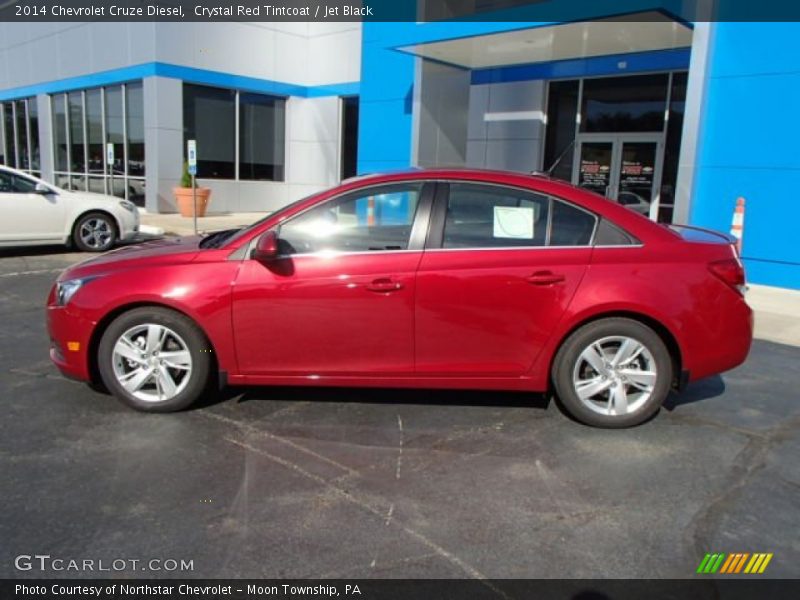 Crystal Red Tintcoat / Jet Black 2014 Chevrolet Cruze Diesel