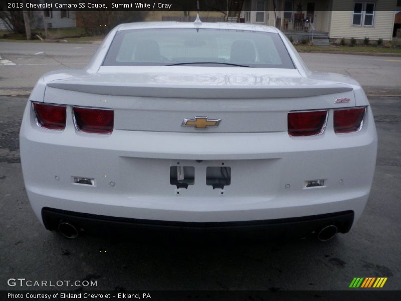 Summit White / Gray 2013 Chevrolet Camaro SS Coupe