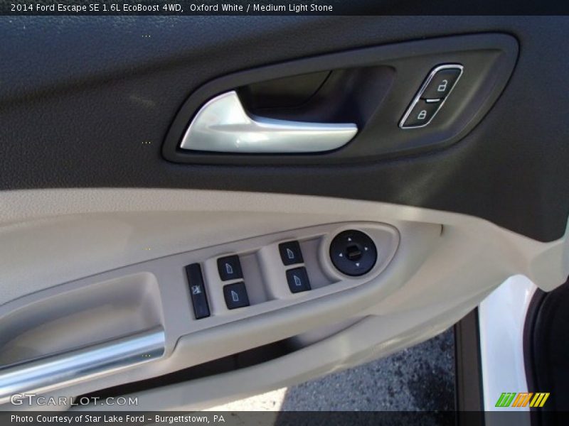 Oxford White / Medium Light Stone 2014 Ford Escape SE 1.6L EcoBoost 4WD