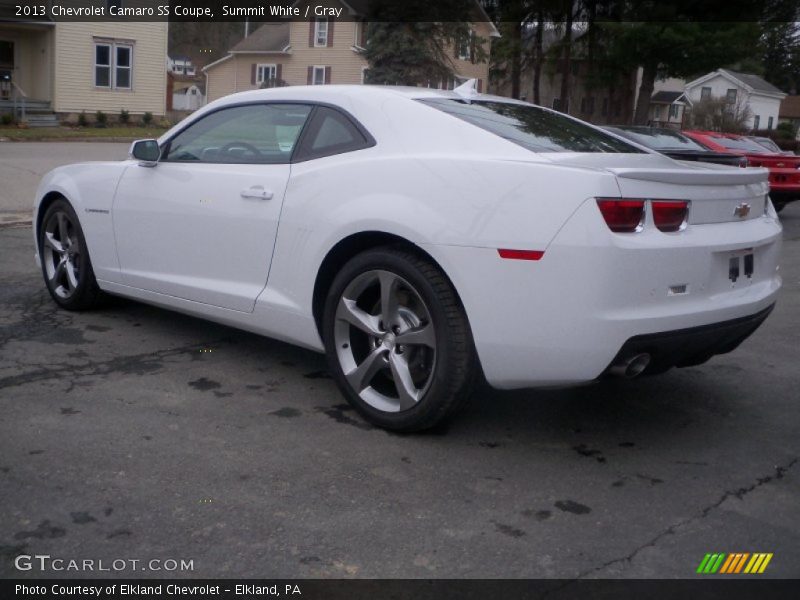 Summit White / Gray 2013 Chevrolet Camaro SS Coupe