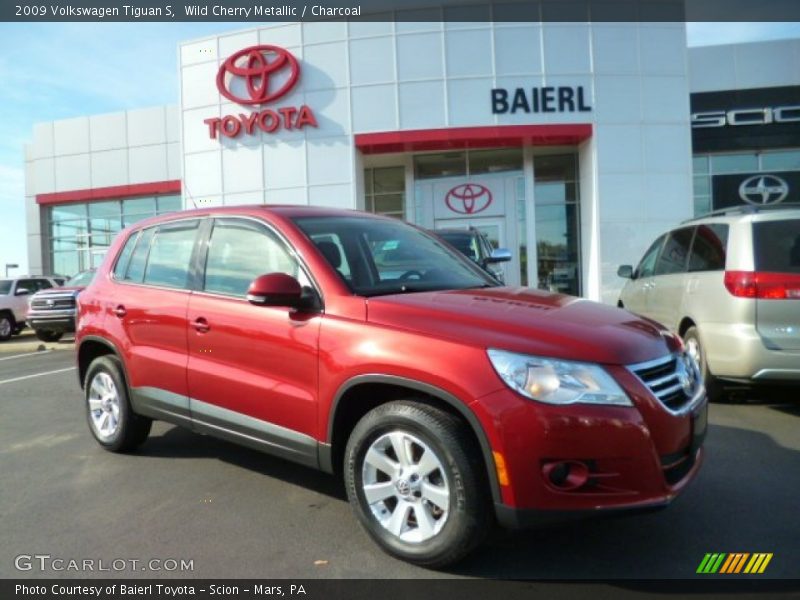 Wild Cherry Metallic / Charcoal 2009 Volkswagen Tiguan S