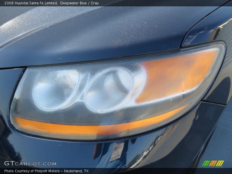 Deepwater Blue / Gray 2008 Hyundai Santa Fe Limited