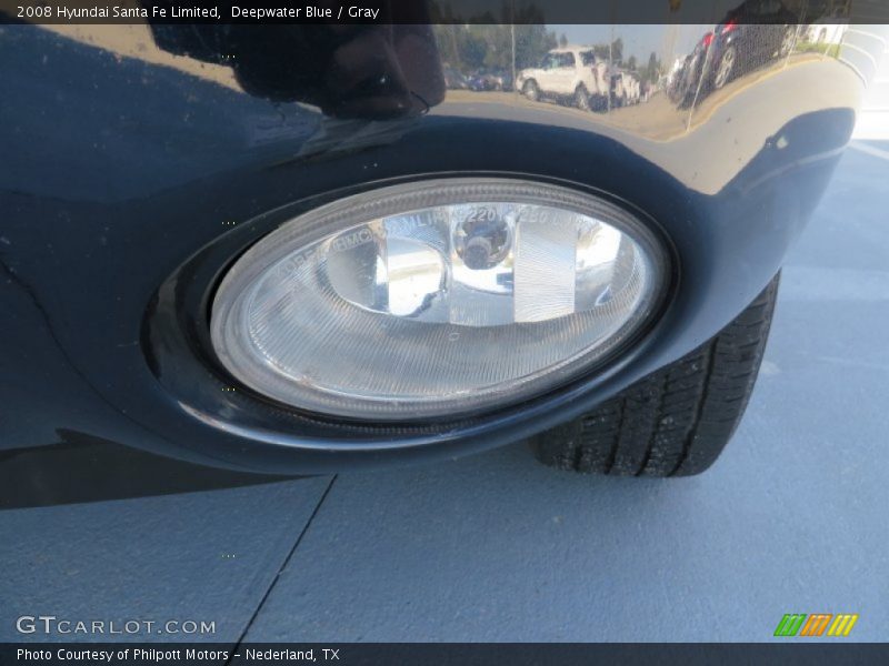 Deepwater Blue / Gray 2008 Hyundai Santa Fe Limited