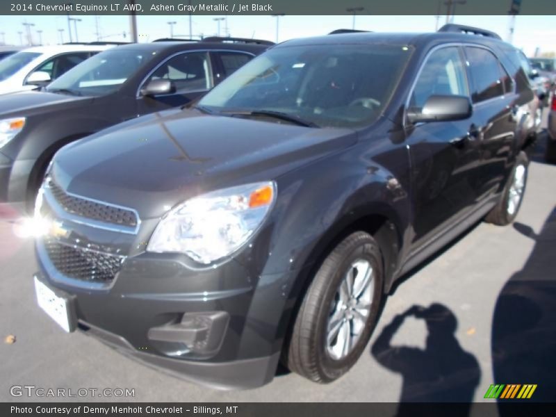 Ashen Gray Metallic / Jet Black 2014 Chevrolet Equinox LT AWD